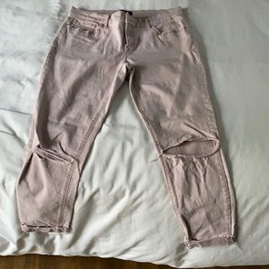 Pink express mid rise ankle legging 6R